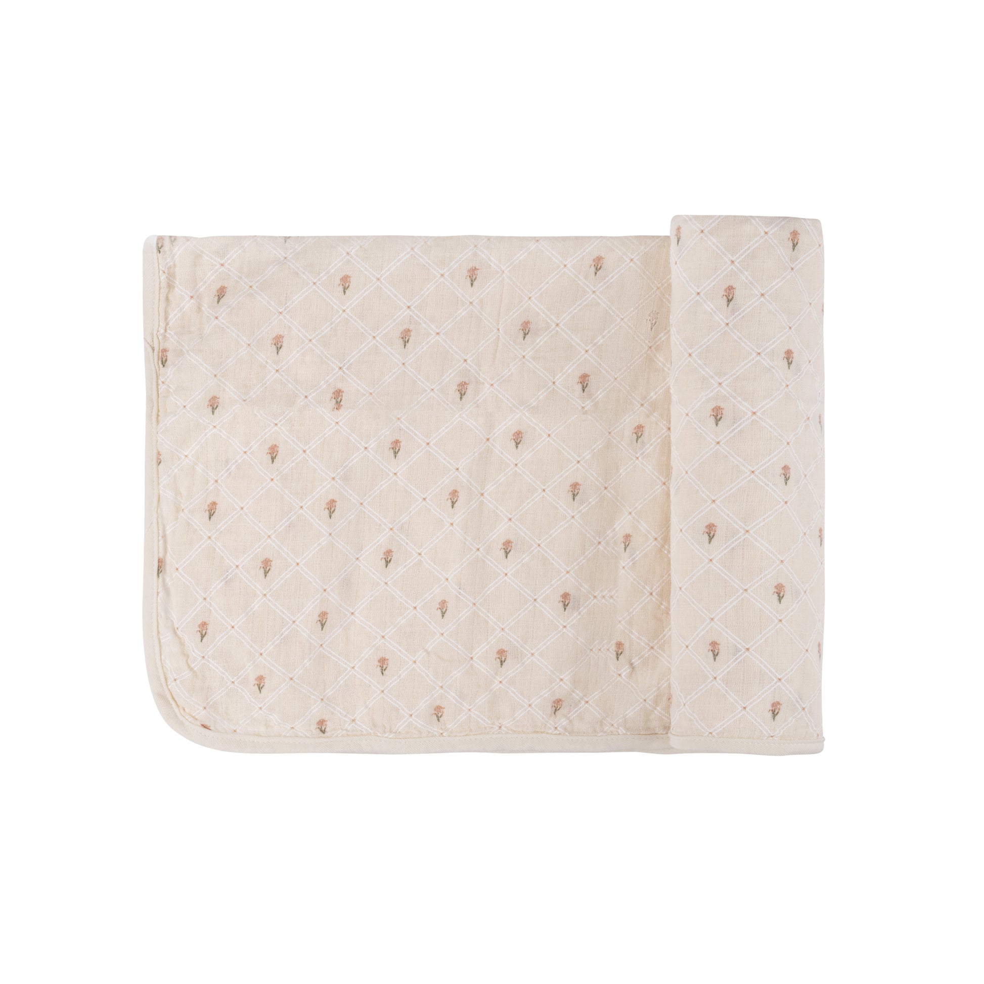 Ely's & Co Garden Floral Print Collection Footie & Bonnet - Ivory Girl Ely's & Co Garden Floral Print Collection Footie & Bonnet - Ivory Girl