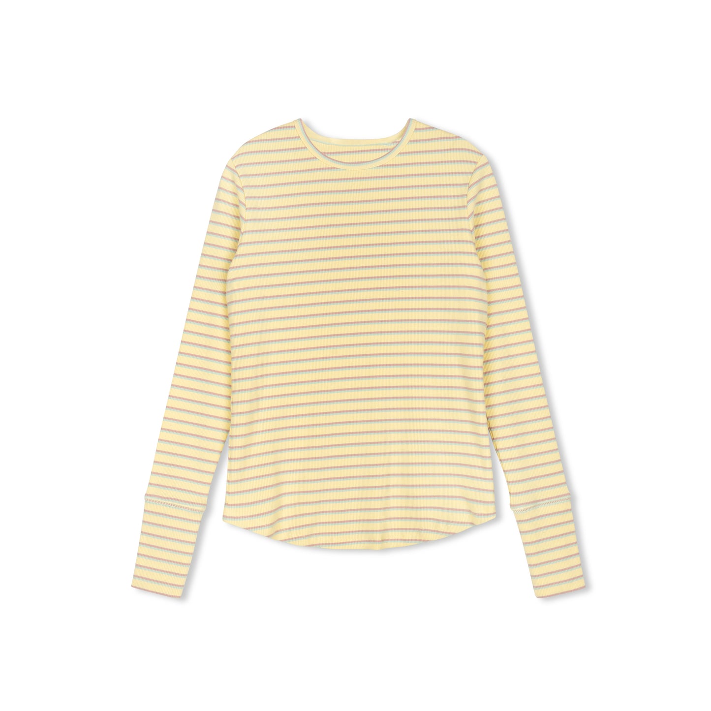 DAINTTI COLLECTION YELLOW STRIPED T-SHIRT