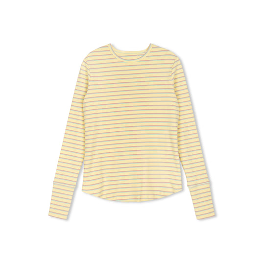 DAINTTI COLLECTION YELLOW STRIPED T-SHIRT