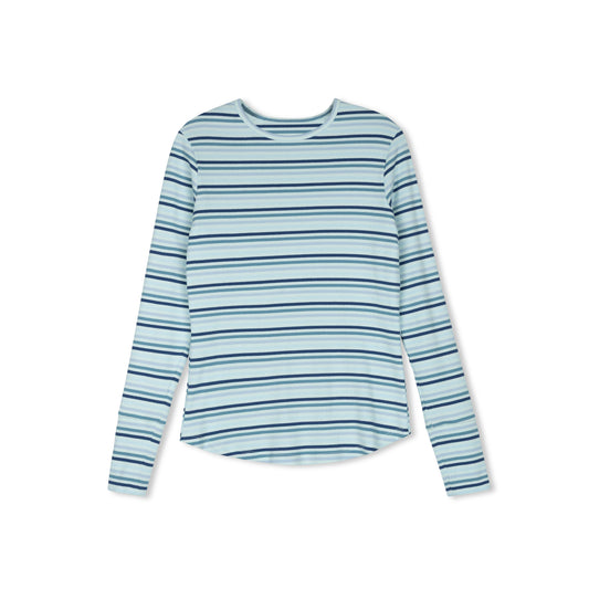 DAINTTI COLLECTION BLUE STRIPED T-SHIRT