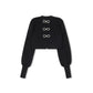 VELVETTE LABEL BLACK BOW SWEATER