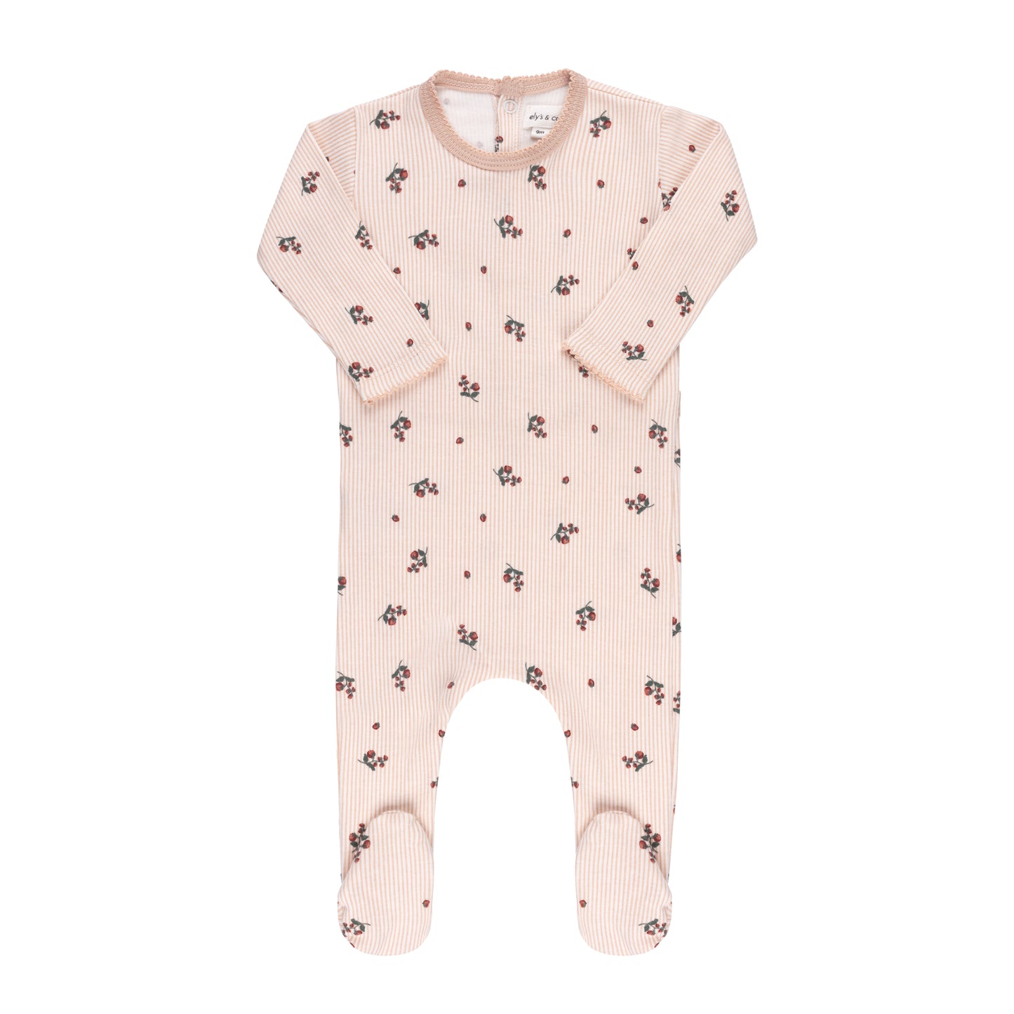 ELY'S & CO PINK BERRY PRINTED FOOTIE