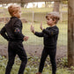 BOPOP BLACK KNIT STRETCH PANTS