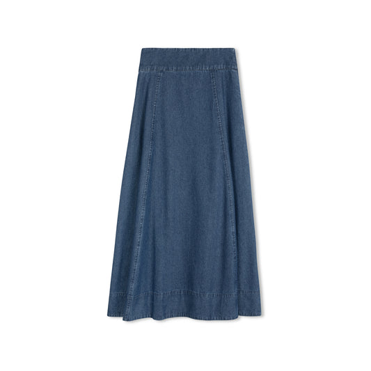 DAINTTI COLLECTION DENIM MAXI SKIRT