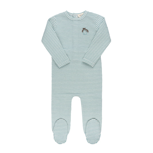 ELY'S & CO BLUE STRIPED FOOTIE