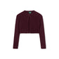 VARSITY 2.0 BURGUNDY RIB KNIT CARDIGAN