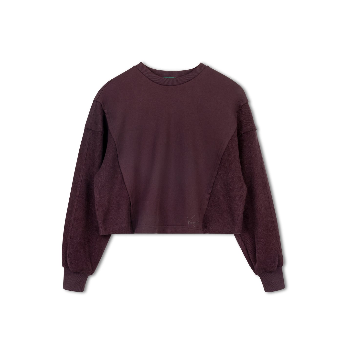 VARSITY 2.0 BURGUNDY BOXY SWEATSHIRT