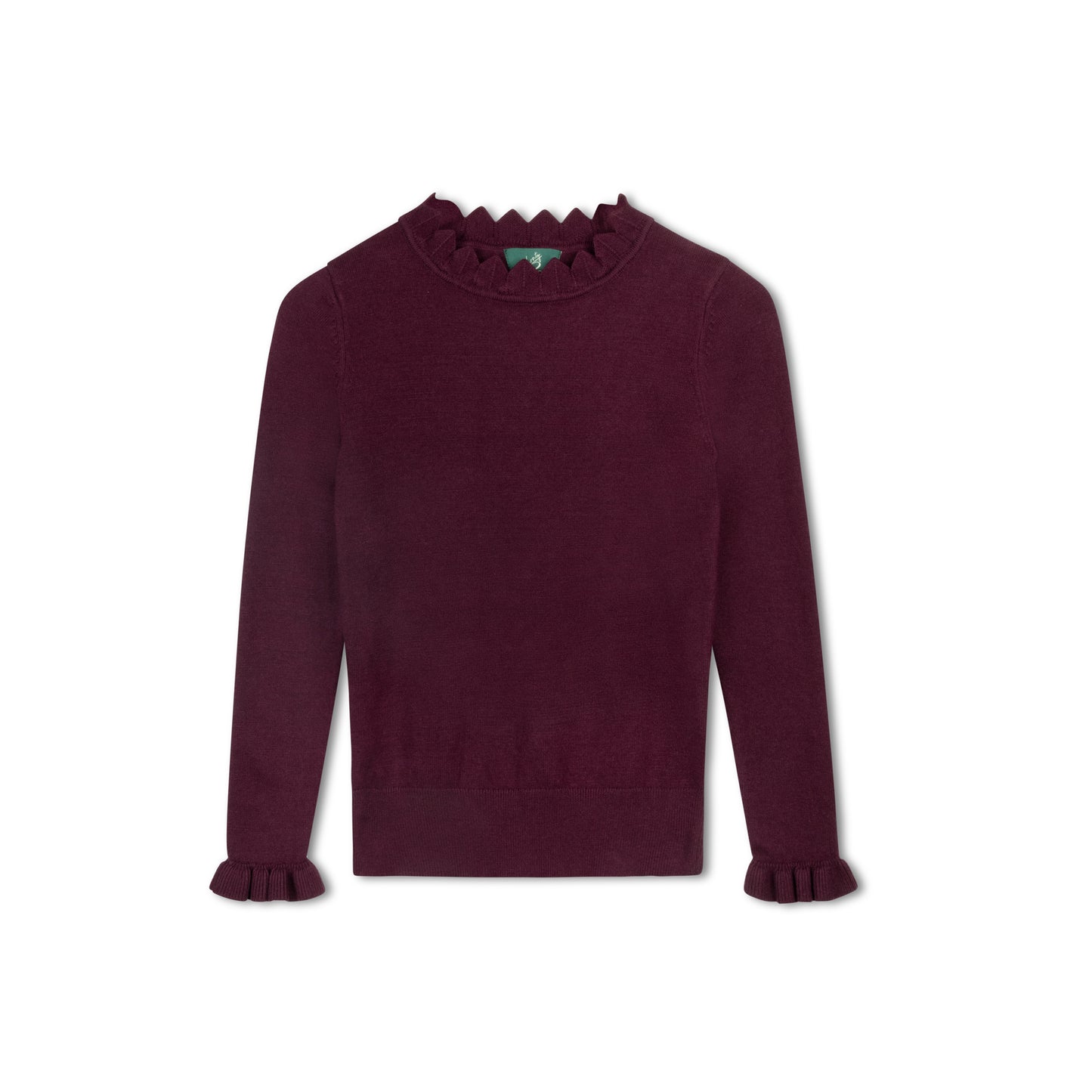VARSITY 2.0 BURGUNDY KNIT TURTLENECK