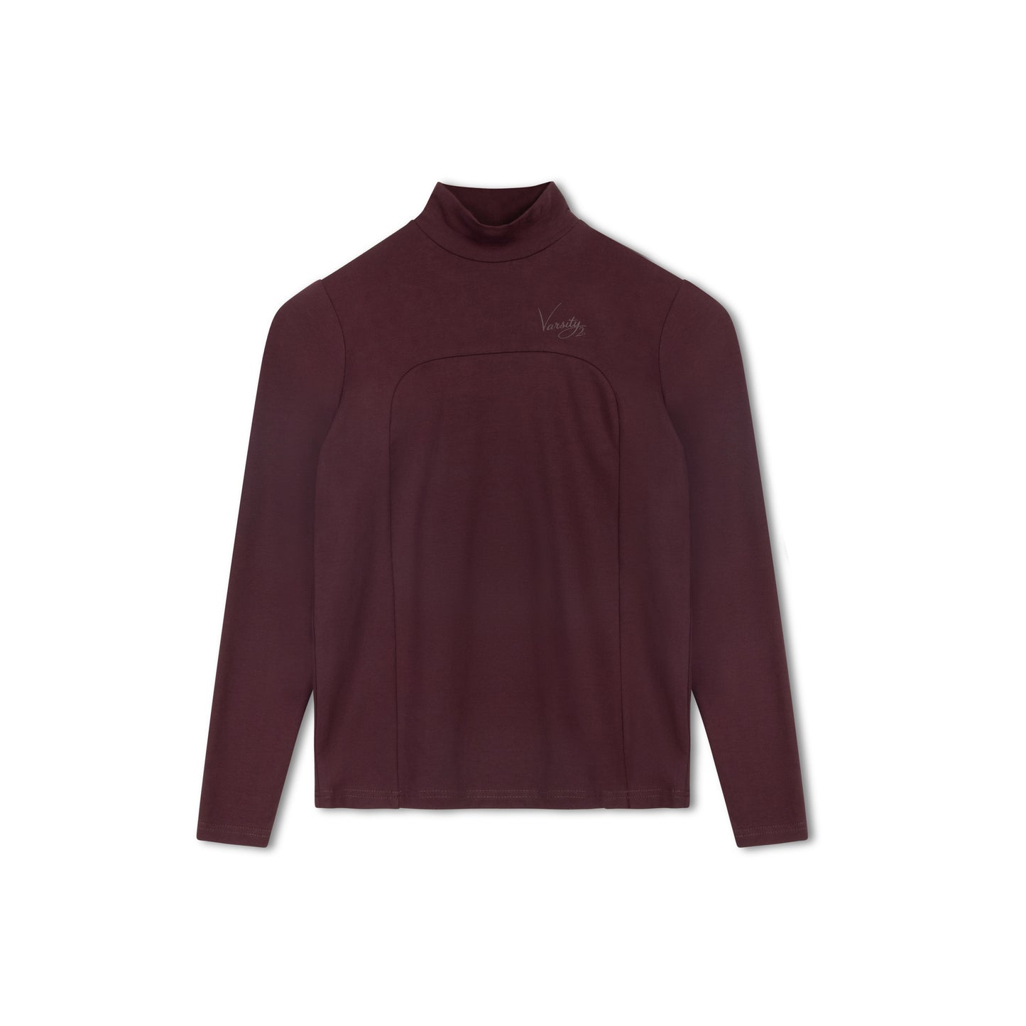 VARSITY 2.0 BURGUNDY COTTON TURTLENECK