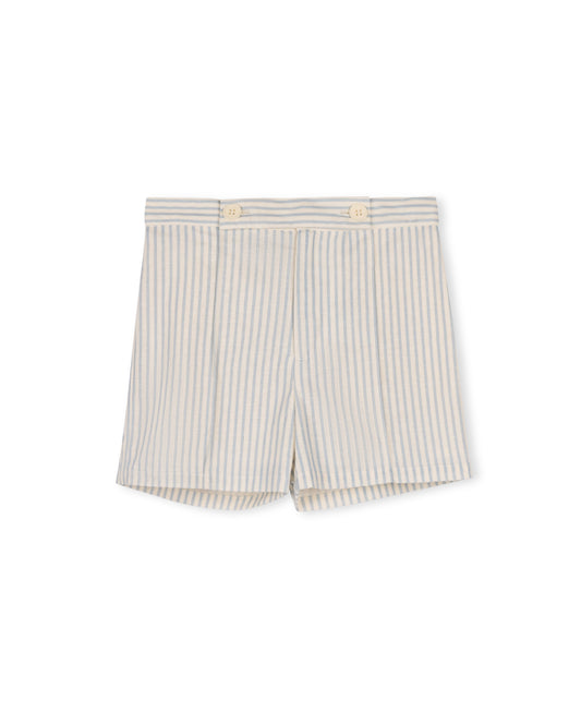 HARPER JAMES LIGHT BLUE STRIPED SHORTS