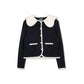 VARSITY 2.0 NAVY KNIT JACKET