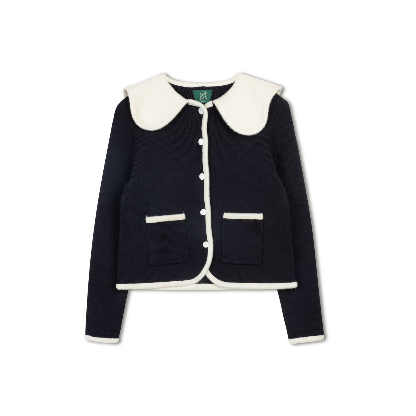 VARSITY 2.0 NAVY KNIT JACKET