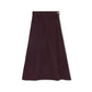 VARSITY 2.0 BURGUNDY DENIM A-LINE SKIRT