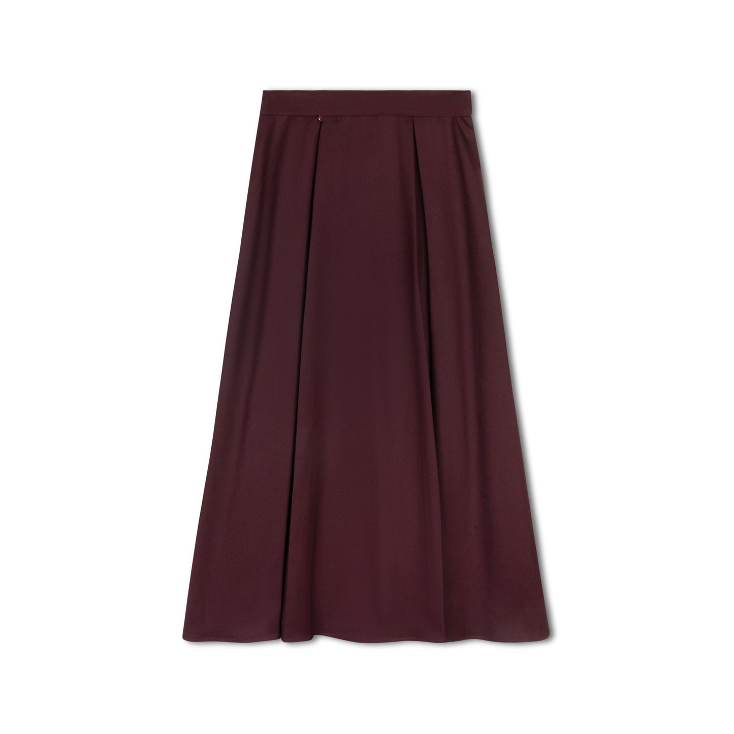 VARSITY 2.0 BURGUNDY PLEAT FRONT SKIRT