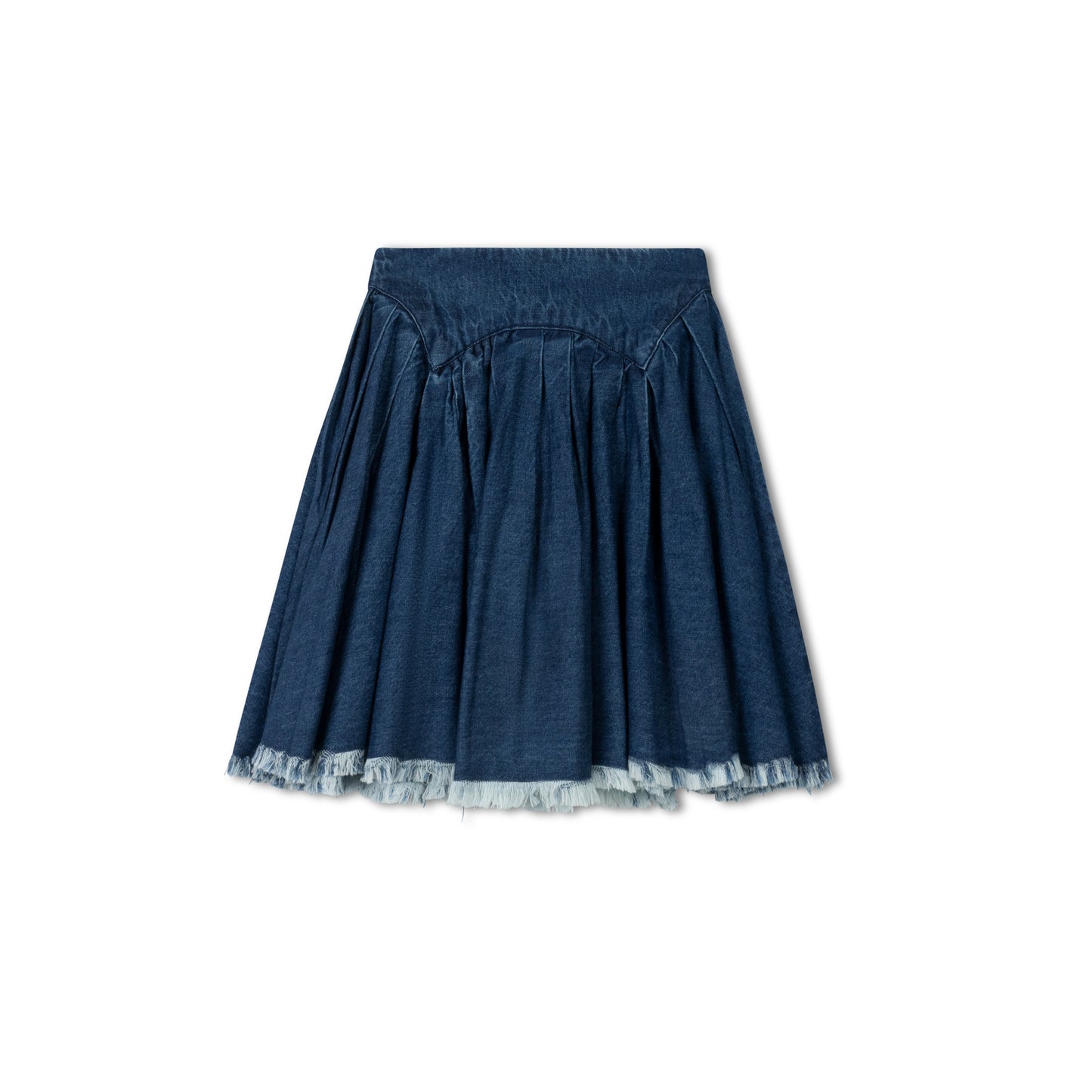 PEACH KIDS BLUE DENIM DROP WAIST SKIRT