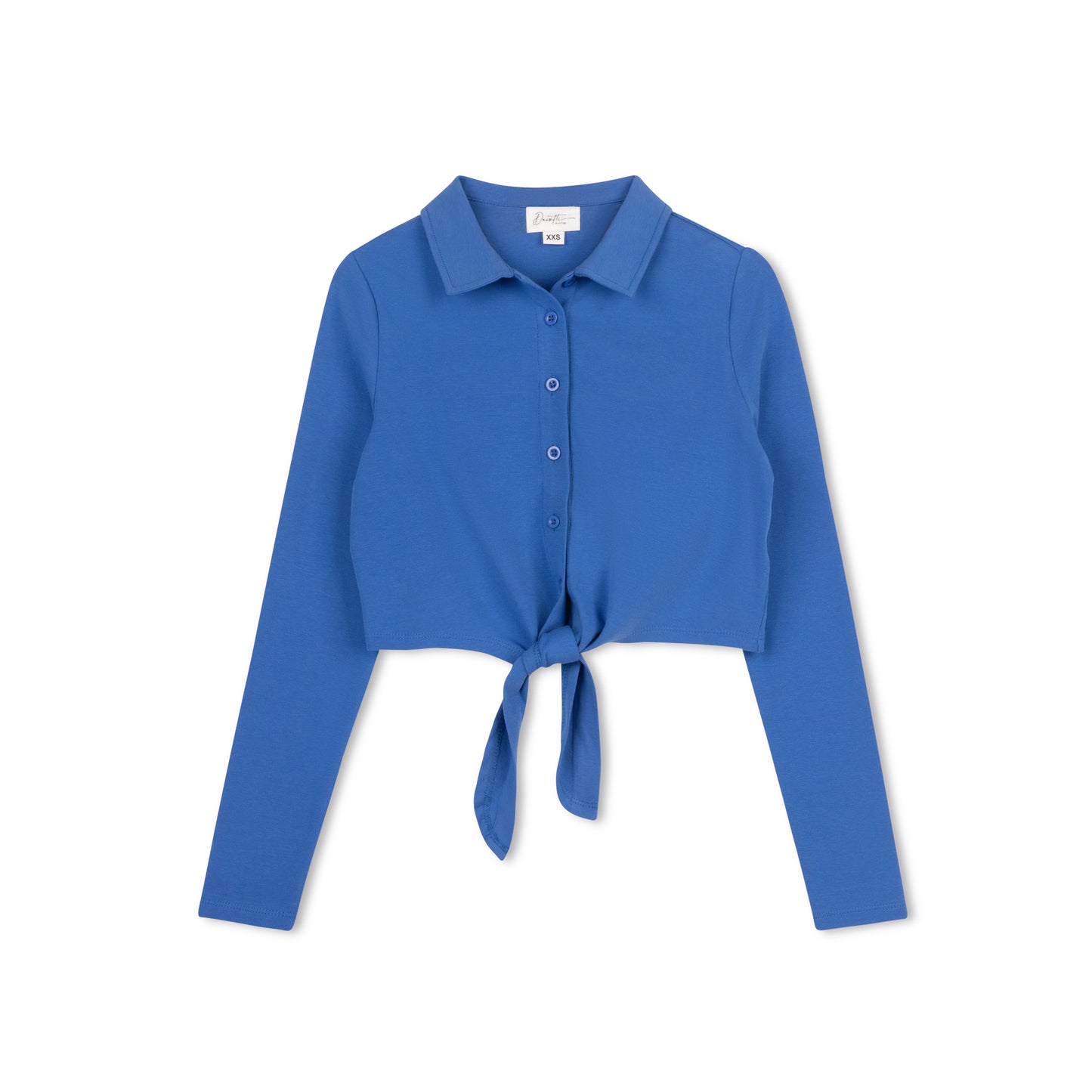 VELVETTE LABEL BLUE POLO TIE SHIRT