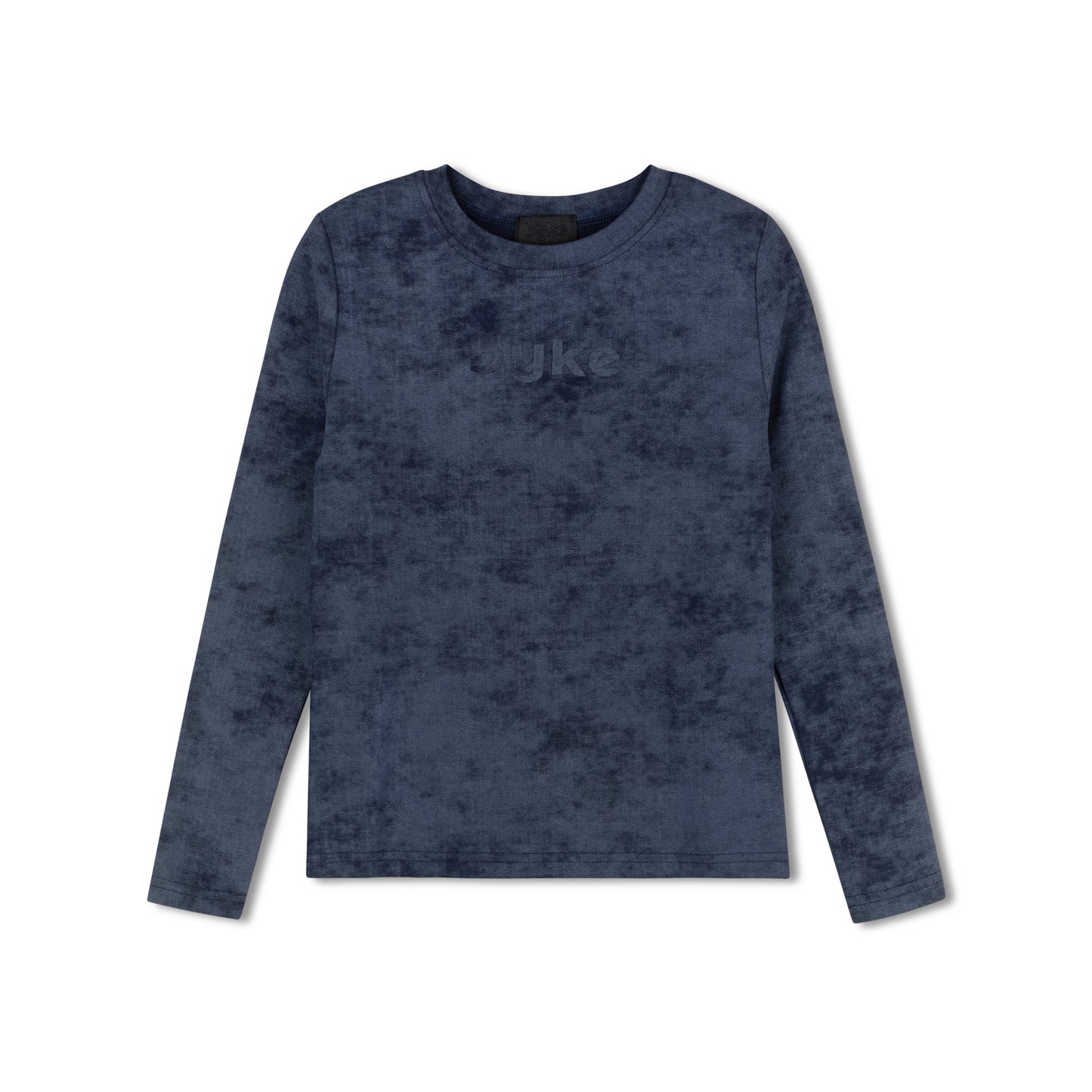 BYKE BLUE DENIM LOGO T-SHIRT
