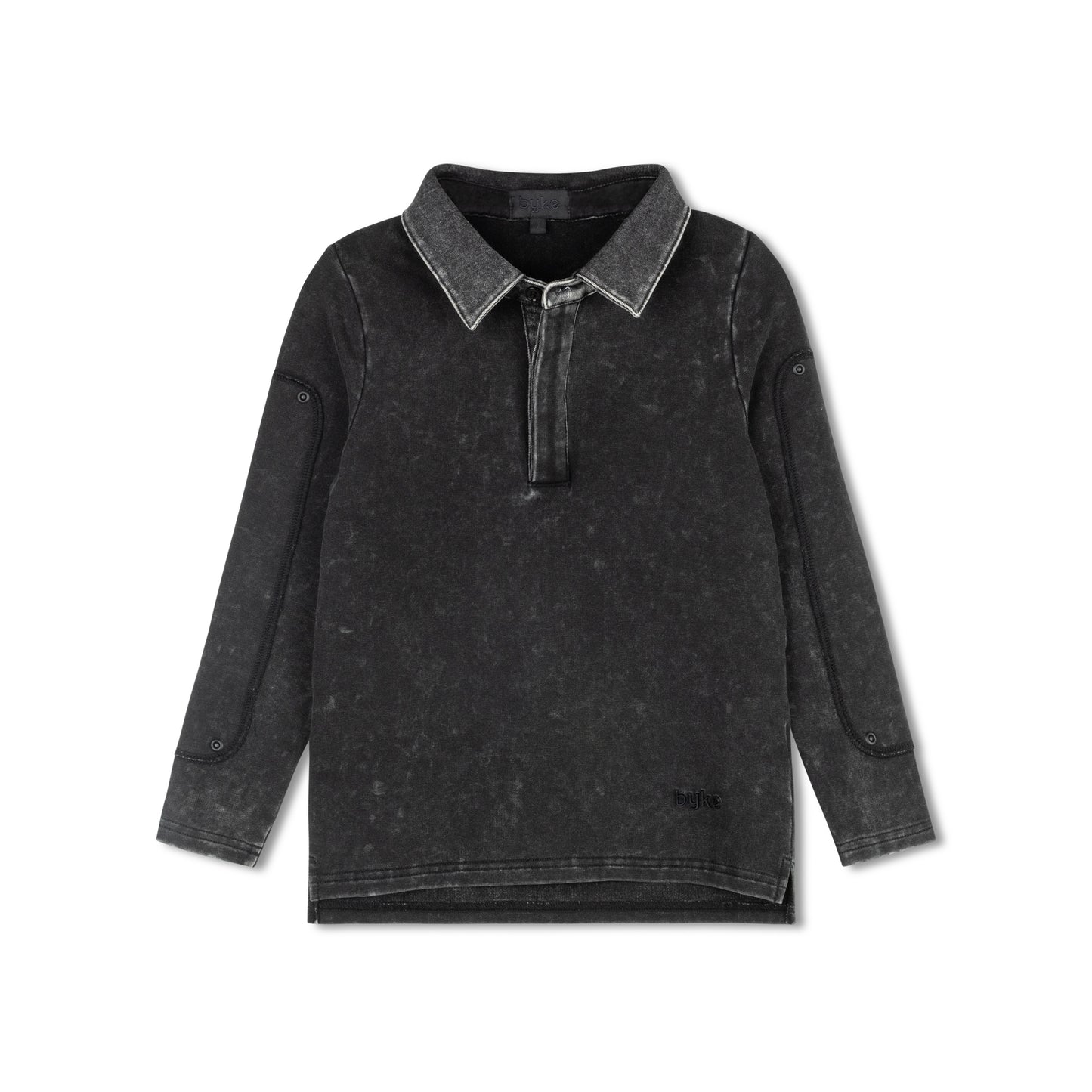 BYKE BLACK WASH PATCH POLO