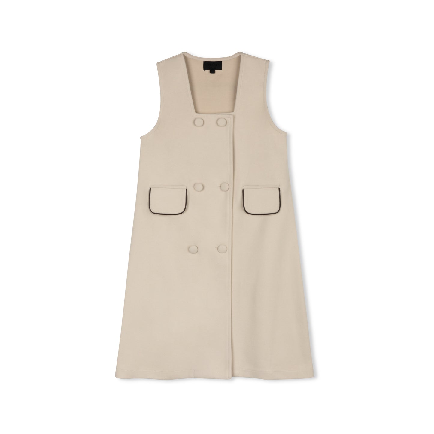 BYKE CREAM DOUBLE BREASTED JUMPER