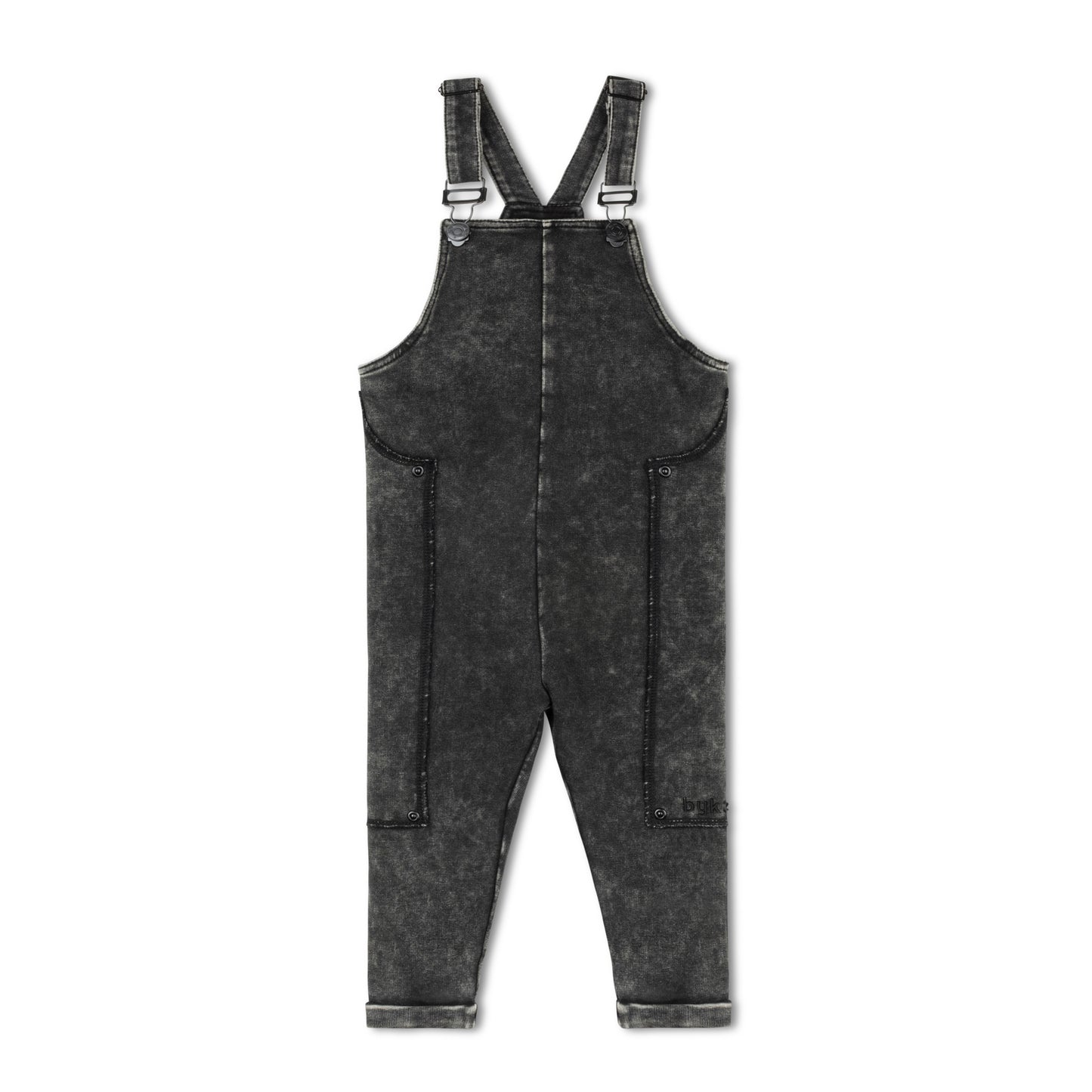 BYKE BLACK WASH PATCH ROMPER