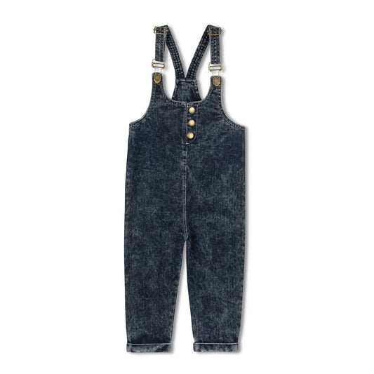 BYKE BLUE WASH DENIM ROMPER
