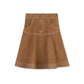 BYKE CAMEL WASH DENIM SKIRT