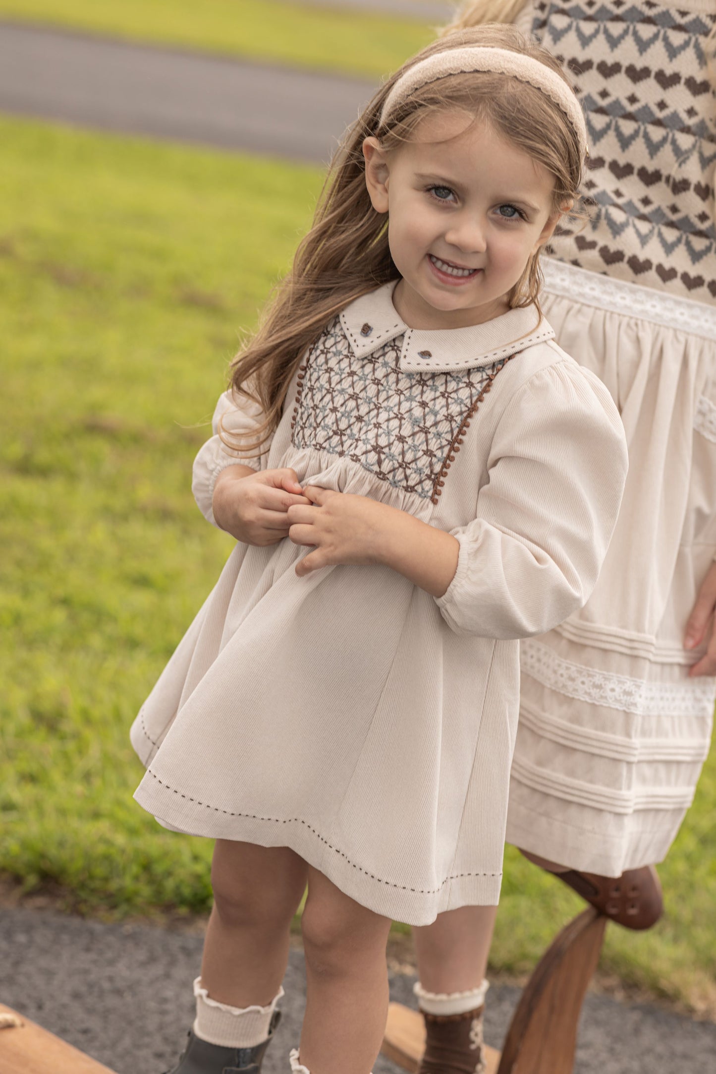 LIMONANA CREAM WINTERBERRY DRESS