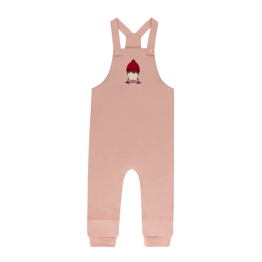 ELY'S & CO PINK FRENCH GIRL OVERALL