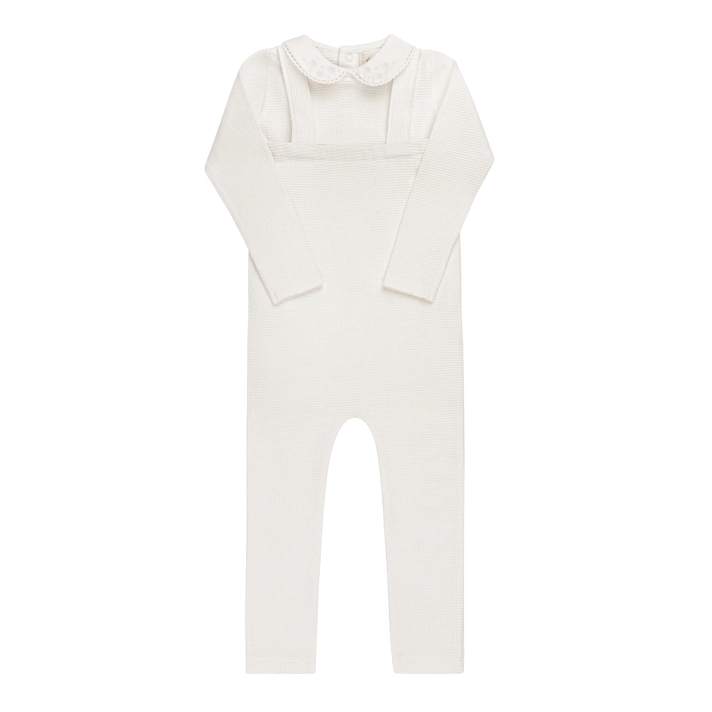 ELY'S & CO IVORY GIRL EMBROIDERED COLLAR OVERALL SET [FINAL SALE]