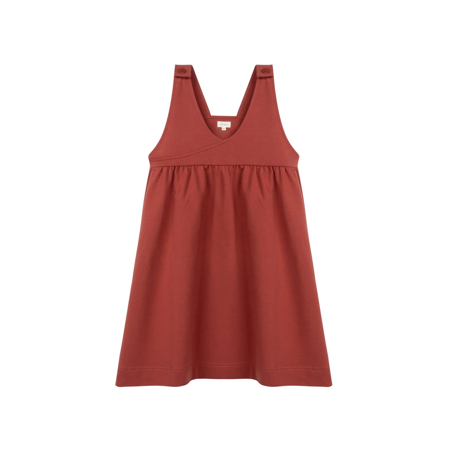 ELY'S & CO RUST HIGH WAIST JUMPER