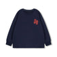 VIBE NAVY BOXY CREW NECK T-SHIRT