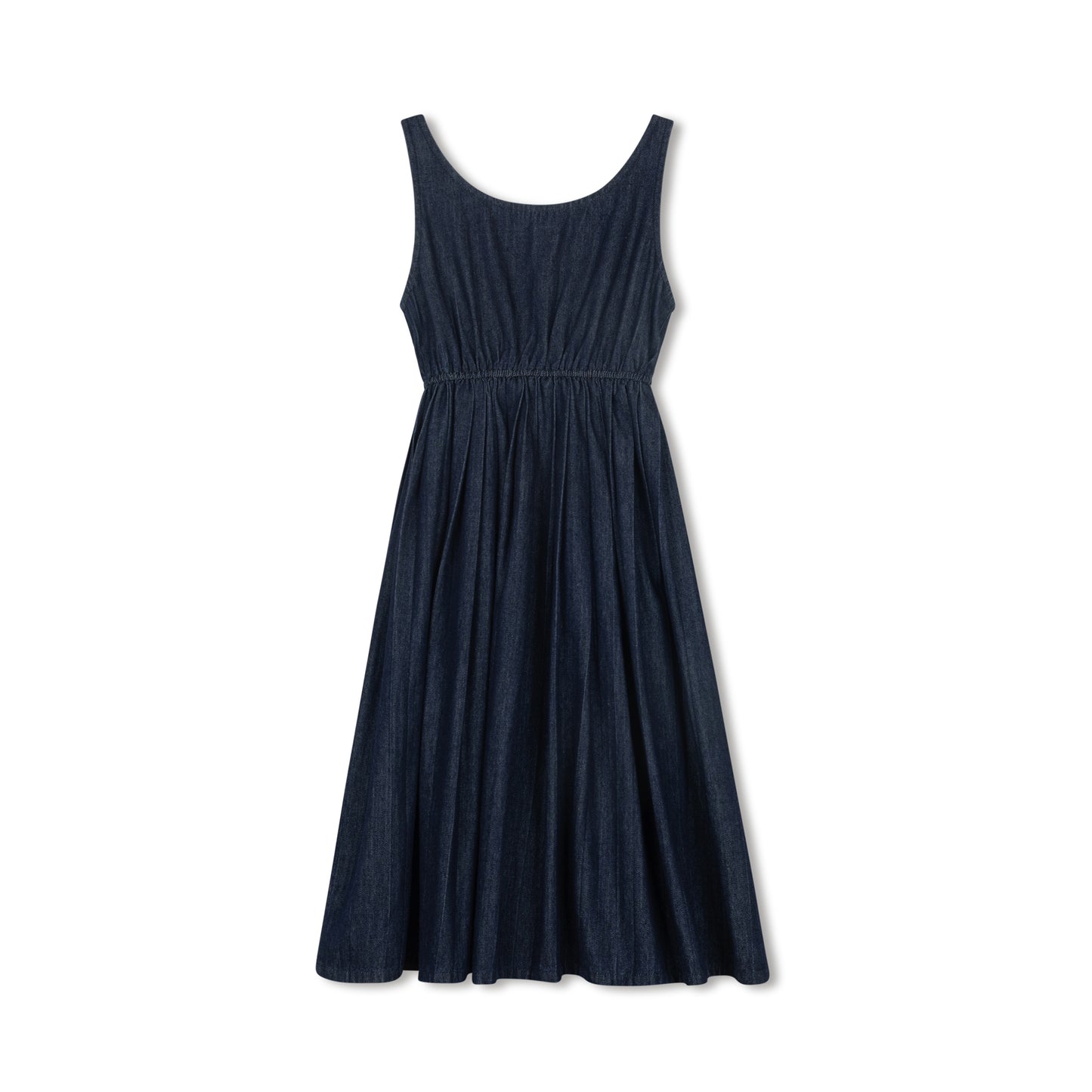 VELVETTE LABEL BLUE DENIM PLEATED JUMPER