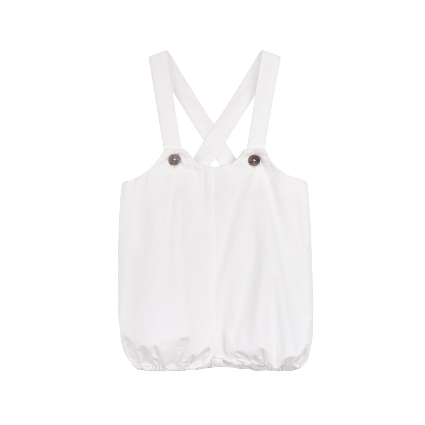 LOOMS IVORY WAVE POINTELLE OVERALLS