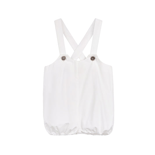 LOOMS IVORY WAVE POINTELLE OVERALLS