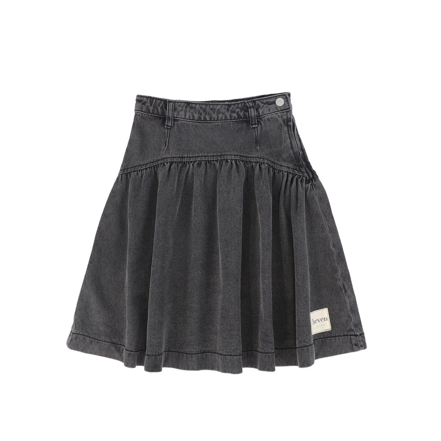 HEVEN CHILD GREY DENIM SKIRT