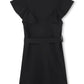 SONIA RYKIEL BLACK RUFFLE TRIM DRESS