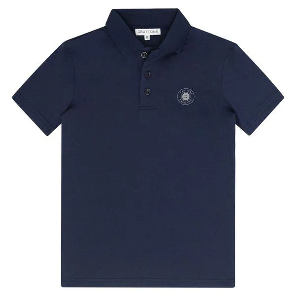 3 BUTTONS NAVY SPORT POLO