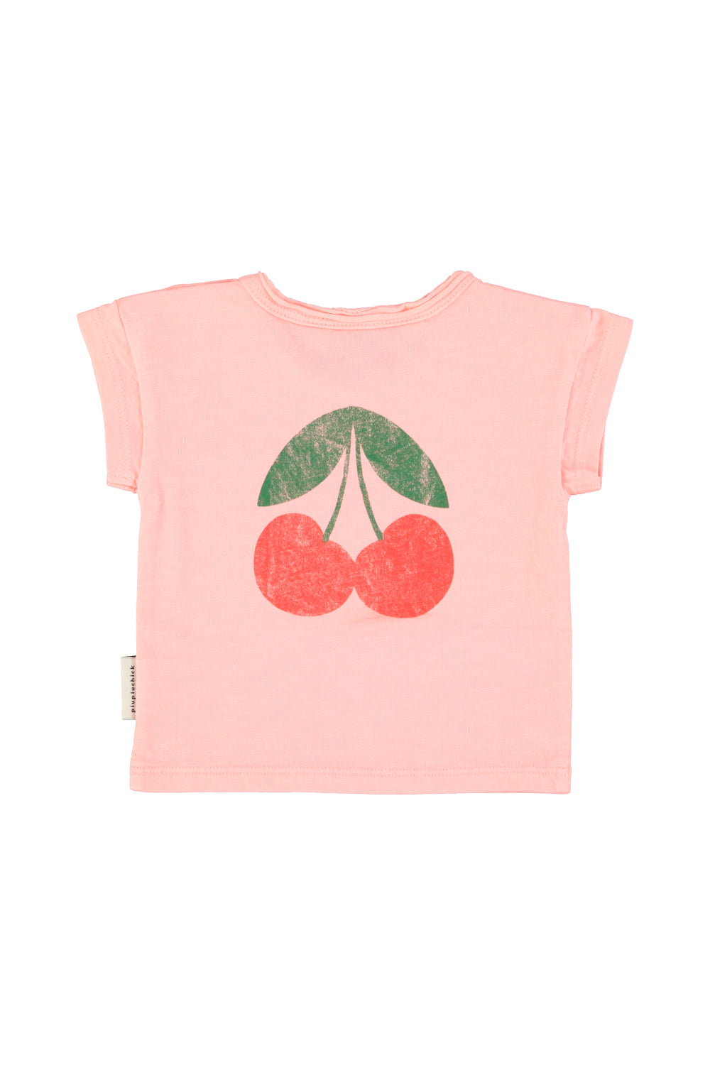 PIUPIUCHICK PINK WORDED CHERRY T-SHIRT