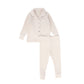 BEBE JOLEE PINK SOLID RIBBED PAJAMAS