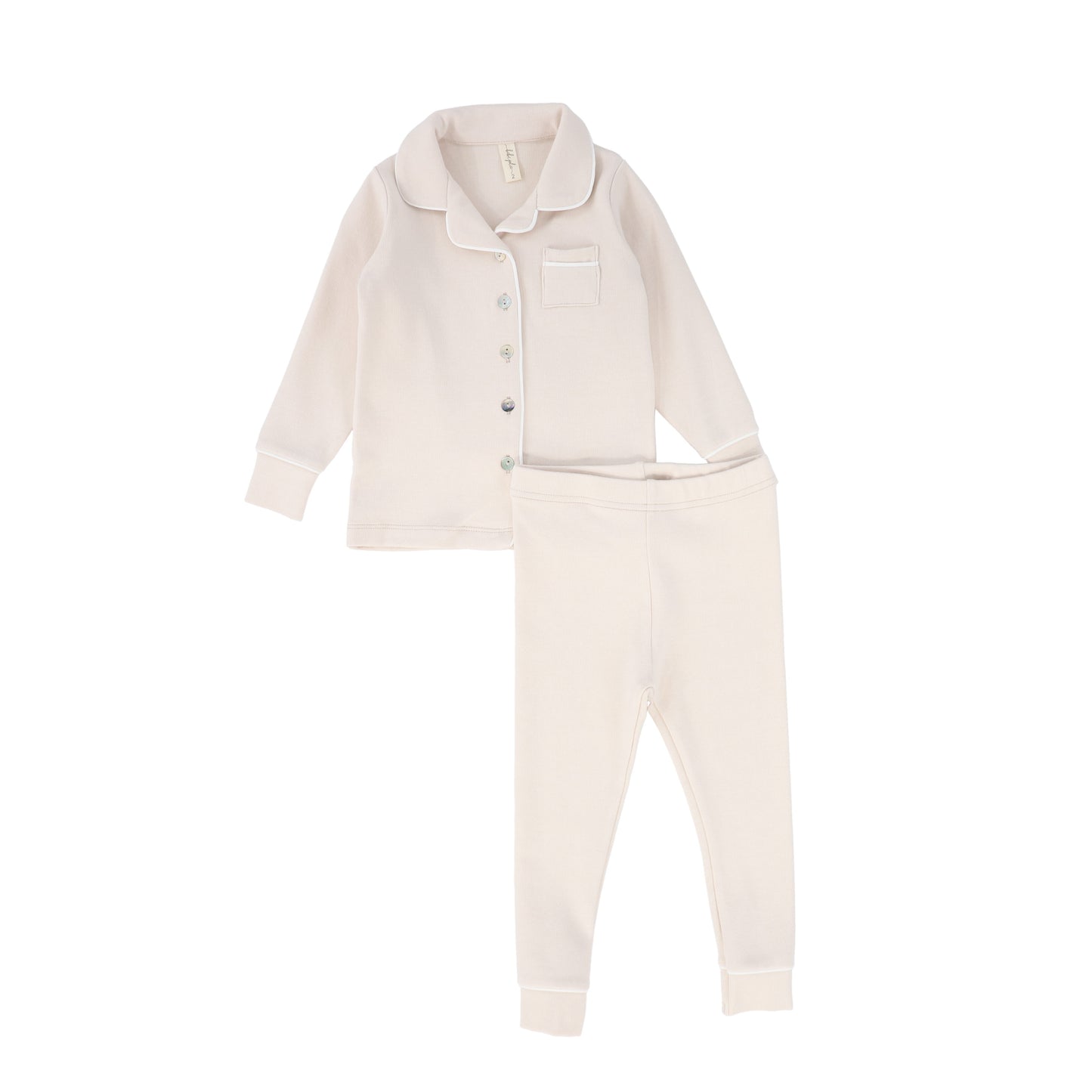 BEBE JOLEE PINK SOLID RIBBED PAJAMAS