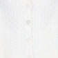 BEBE JOLEE IVORY MARLED KNIT CARDIGAN