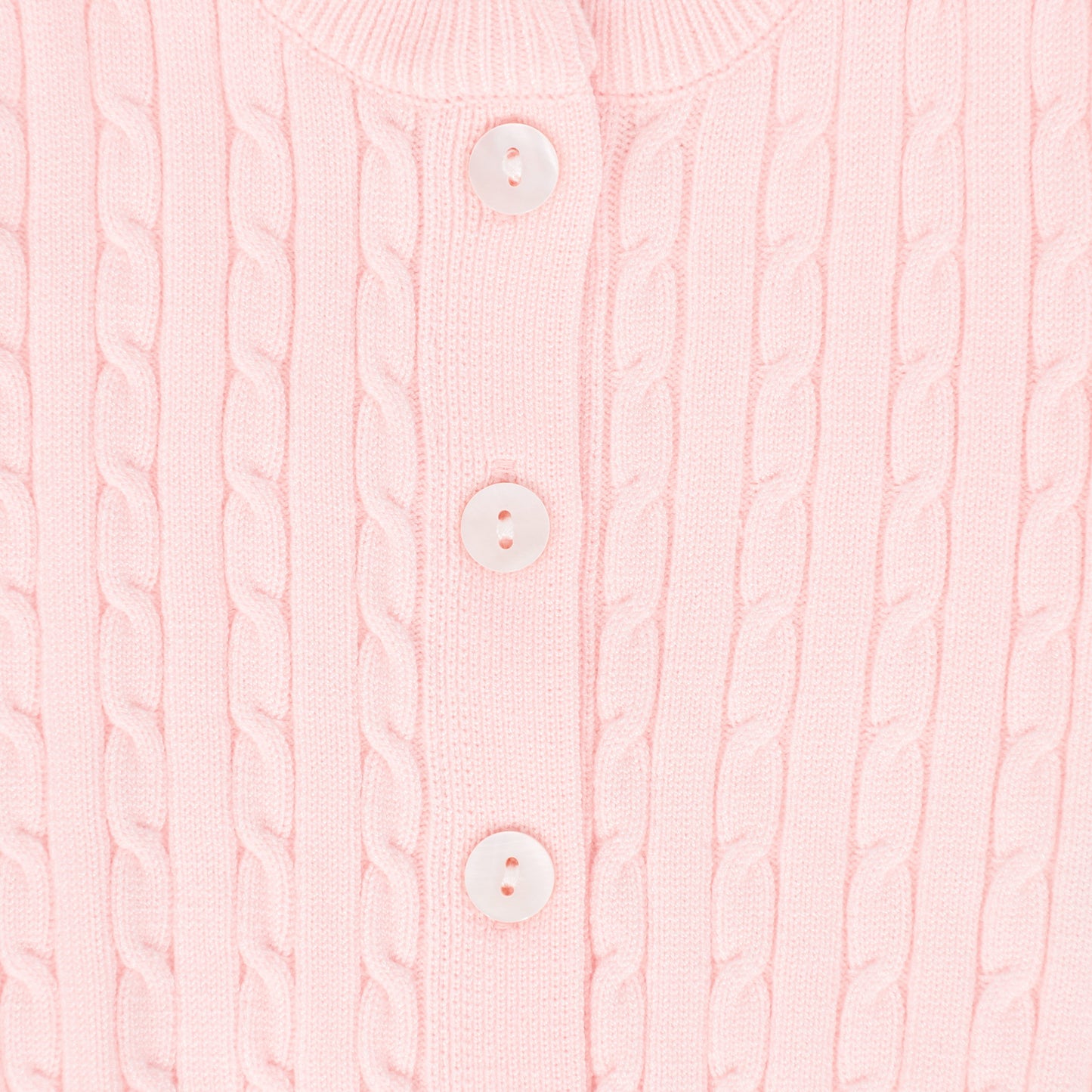 BEBE JOLEE PINK MARLED KNIT CARDIGAN