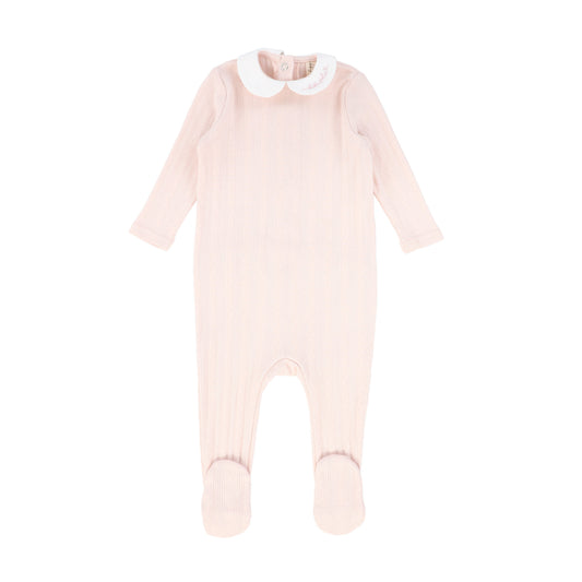 BEBE JOLEE PINK POINTELLE PETER PAN FOOTIE