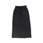 VALENTINA BLACK DRAWSTRING SWEATSHIRT MAXI SKIRT