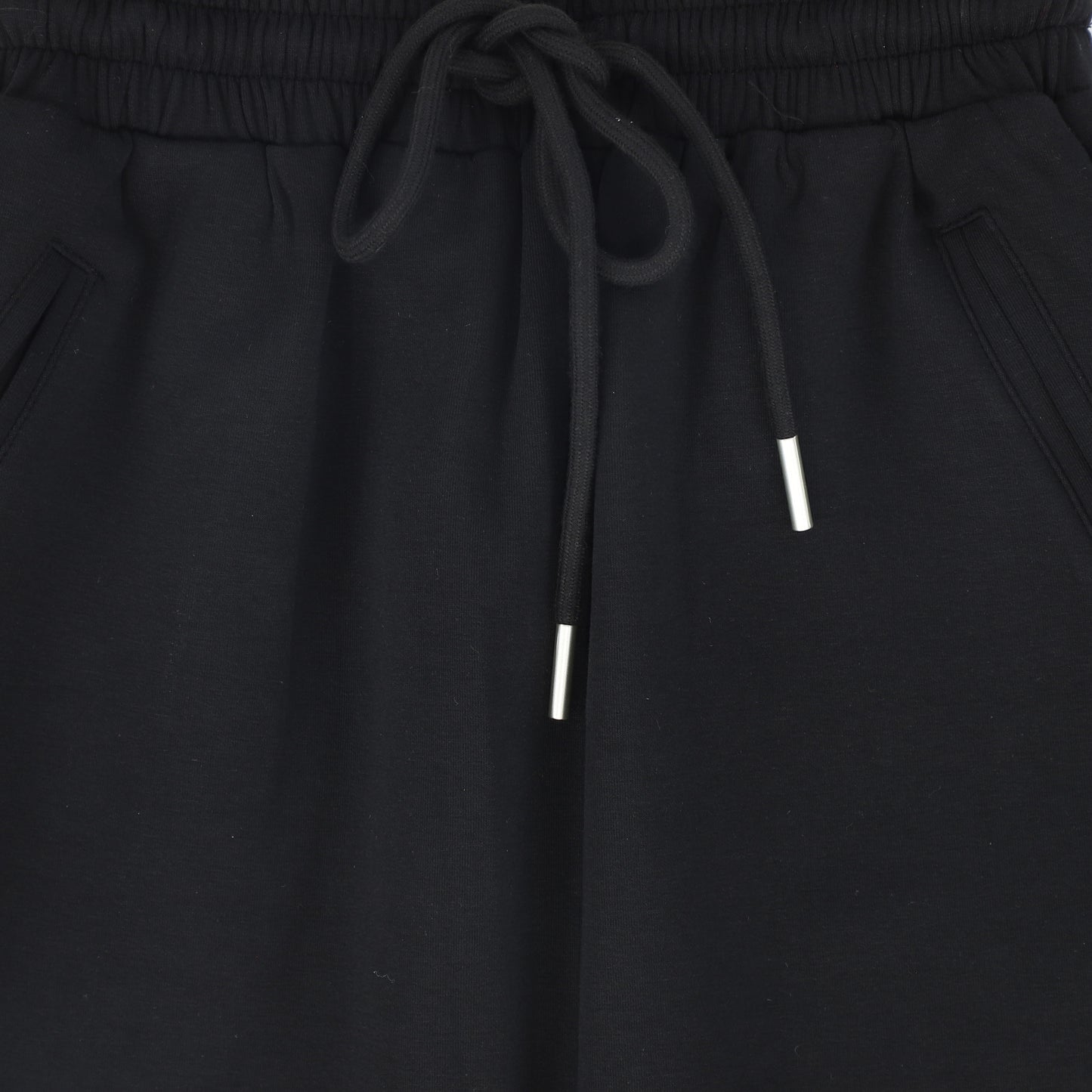 VALENTINA BLACK DRAWSTRING SWEATSHIRT MAXI SKIRT