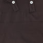 LE BOURDON BROWN RIB KNIT SUSPENDER OVERALLS