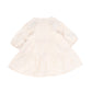 TARTINE ET CHOCOLAT PINK LINEN DIAMOND DESIGN TIERED DRESS [FINAL SALE]