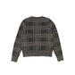 LE BOURDON OLIVE PLAID CREWNECK SWEATER