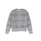 LE BOURDON GREY PLAID CREWNECK SWEATER