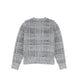 LE BOURDON GREY PLAID CREWNECK SWEATER